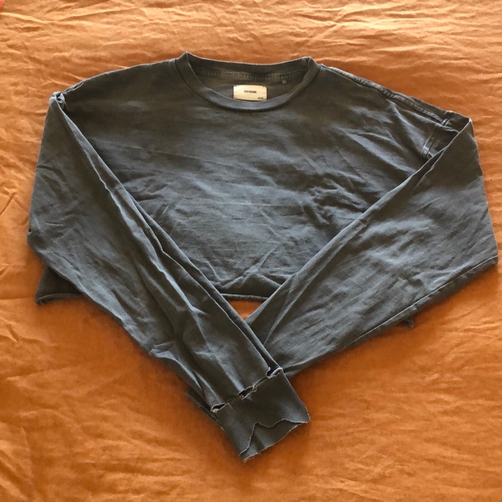 Joah Brown Cropped Long Sleeve